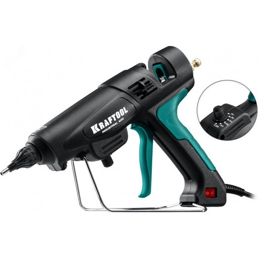 Пистолет термоклеевой электрический, д. 11-12 мм, выход клея 50 г/мин, регулятор температуры (130-230?С), Industrial 400