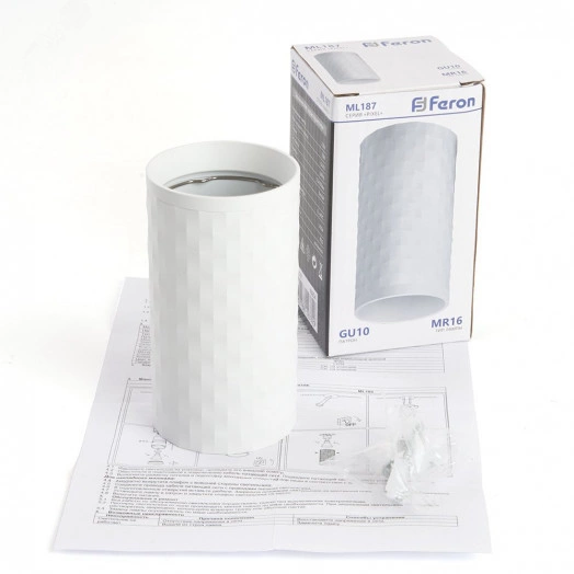 Светильник ДПО GU10 без лампы белый