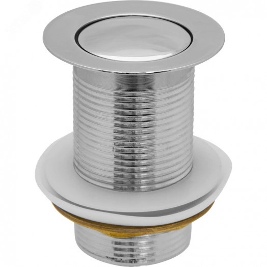 Выпуск - донный клапан для умывальника 1 1/4', клик-клак без перелива (37 мм)