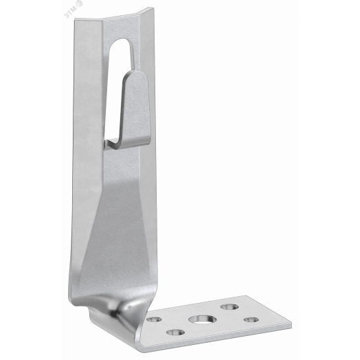 Держатель проводника круглого 6-8мм угловой скрытый h=70мм оцинкованная сталь IEK