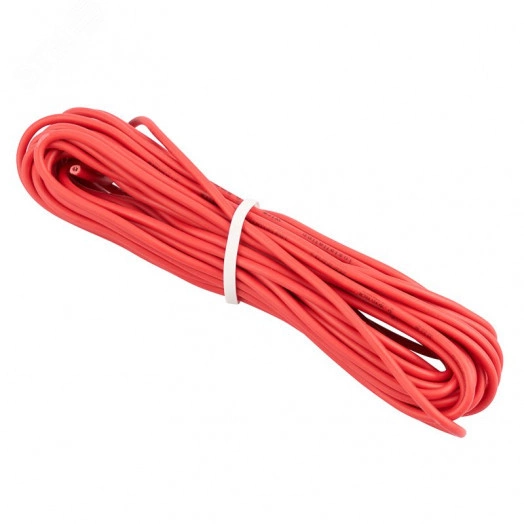 Провод автомобильный ПГВА/ПВАМ 1х0,50 мм красный, мини-бухта 5 метров,