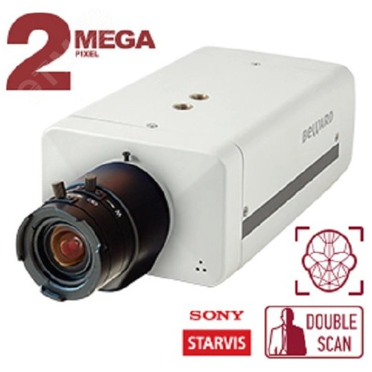 Видеокамера IP 2Мп корпусная PoE