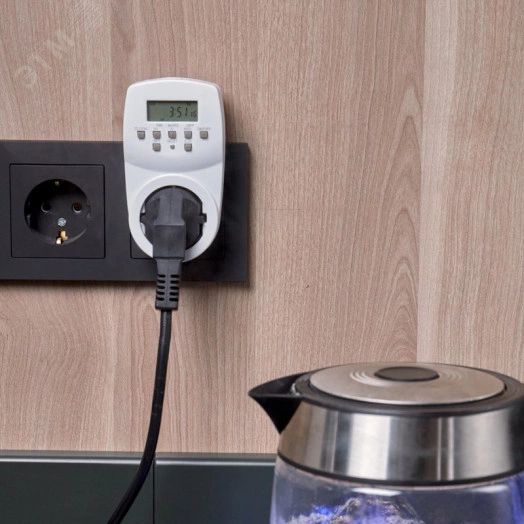 Розетка с электронным таймером недельный 1мин/7дн 20 программ ON/OFF RX-31А