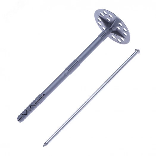 Дюбель д/изоляции Daxmer IZM 10х200 (300 шт) с металлическим гвоздем