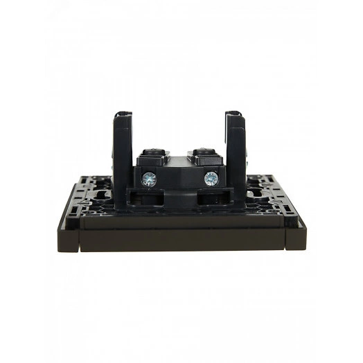 FORTE&PIANO Розетка 1-местная без заземления с защитными шторками винтовое крепление 10А FP317 серый IEK