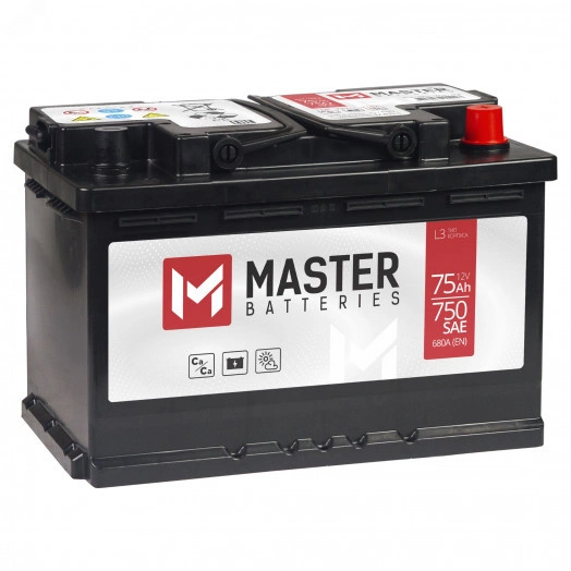 Аккумулятор автомобильный MASTER BATTERIES 75Ah R+