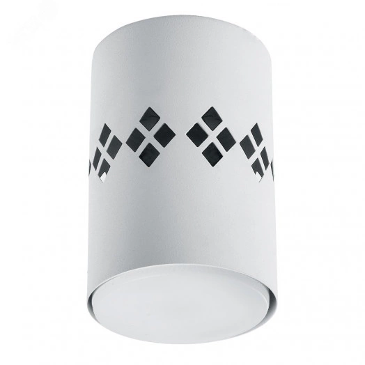 Светильник ДПО-12w GX53 без лампы со светодиодной подсветкой 4000К белый