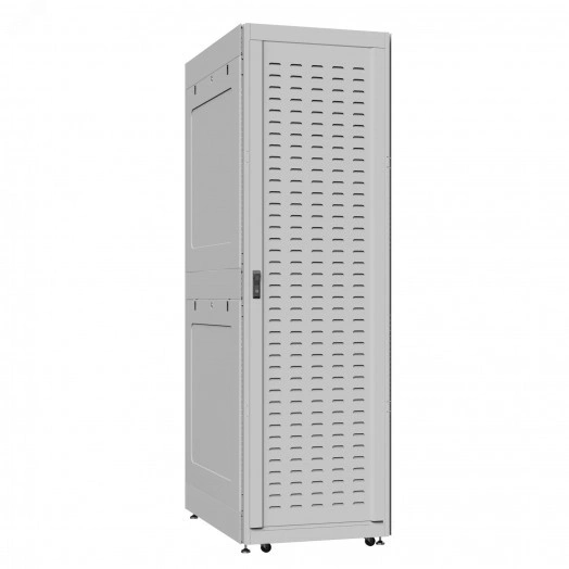 Шкаф серверный 52U 800х1200 передняя дверь: протект IP41. задняя дверь: одностворчатая перфорированная IP20. боковые панели: глухой металл. цвет: серый RAL7035 