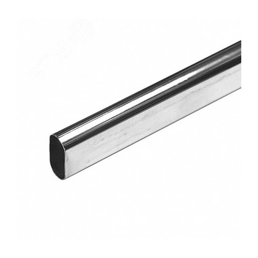Труба овальная 30х15x3000 мм. хром - накл.