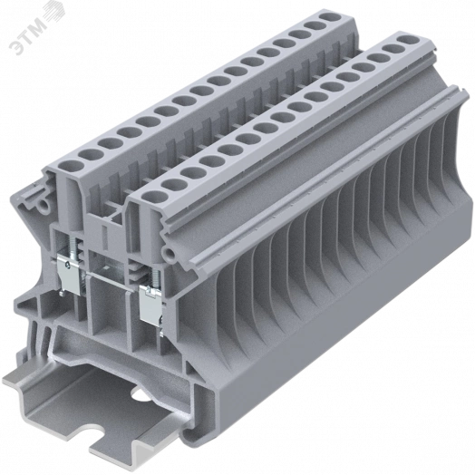 Клемма TU 1-1 винтовая, сечение 2,5 мм. кв., серая