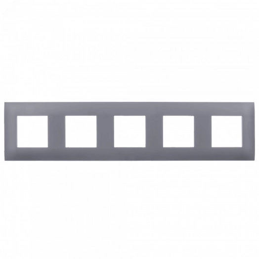 SKANDY Рамка 5-местная SK-F05T титан IEK