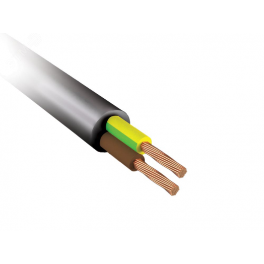 Провод ПВСнг(А)-LS 2х1 (100м) черный ТРТС