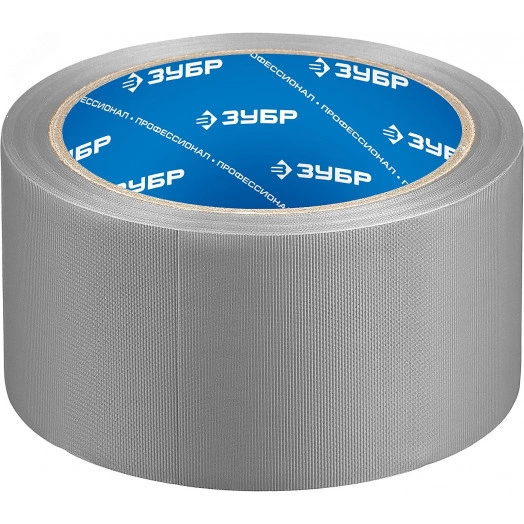Клейкая лента ''РЕФИЛ'', Профессионал 12075-50-25, универсальная, рифленая, водоотталкивающая, устойчивая к УФ. 50 мм х 25 м, серебристая