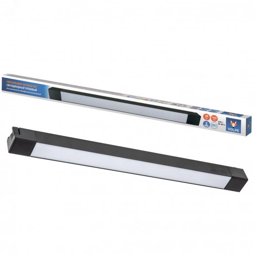 Светильник-прожектор ULB-Q281 30W/4000K BLACK  светодиодный трековый Линейный 2500 Лм Белый свет (4000К) Корпус черный ТМ Volpe