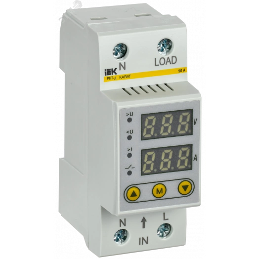 Реле напряжения и тока РНТ-д однофазное 36мм 50А