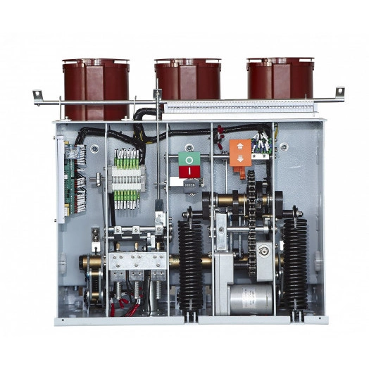 Вакуумный выключатель BB/-10-630-31,5-210-3 стационарного исполнения, с магнитом блокировки включения, с правой и левой блокировкой, с 2 токовыми катушками отключения, опер. Ток 220 В AC/DC