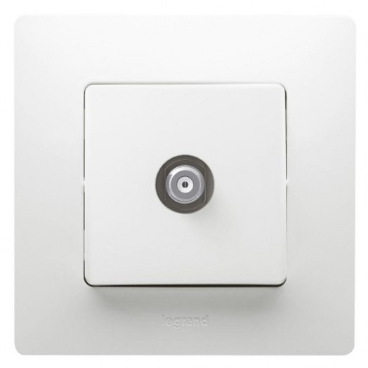 Механизм розетки TV СП Etika с топологией "звезда" 2дБ 0-2400 мГц бел. Leg 672251