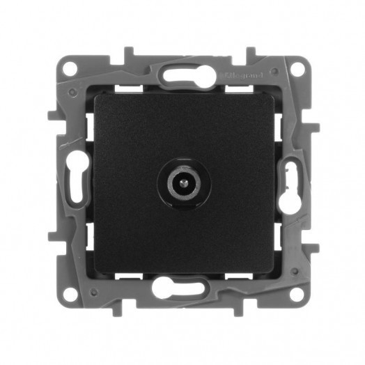 Механизм розетки TV СП Etika оконечная 5дБ 5-862 мГц антрацит Leg 672665