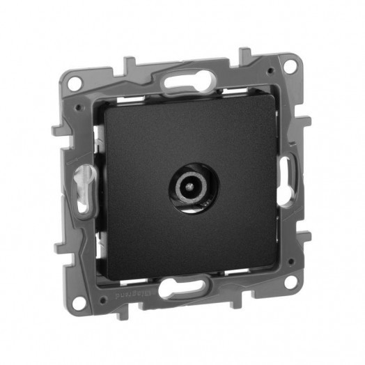 Механизм розетки TV СП Etika оконечная 5дБ 5-862 мГц антрацит Leg 672665