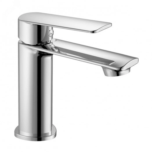 Смеситель для умывальника шаровый, латунь, хром