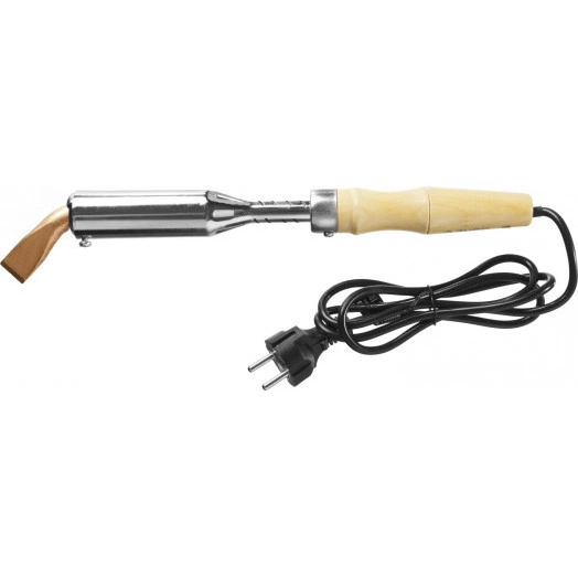 Высокомощный электропаяльник 200Вт с деревянной рукояткой, клин, Ceramic PRO