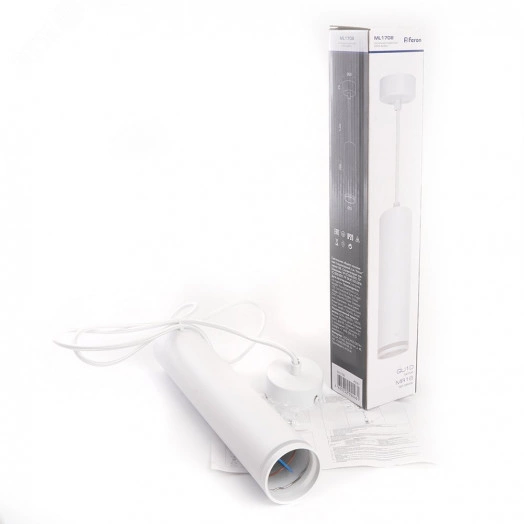 Светильник ДСО GU10 без лампы на подвесе белый