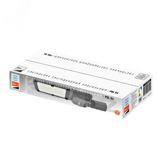 Светильник светодиодный консольный ДКУ-100Вт 5000К 16000 Лм IP65 серый 5 лет гарантии Jazzway