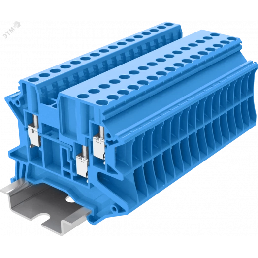 Клемма TU 1-2 винтовая, сечение 2,5 мм. кв., синяя