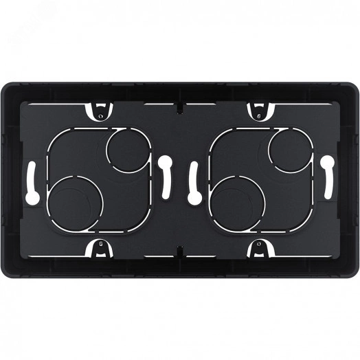 Коробка накладного монтажа 2 поста INSPIRIA антрацит