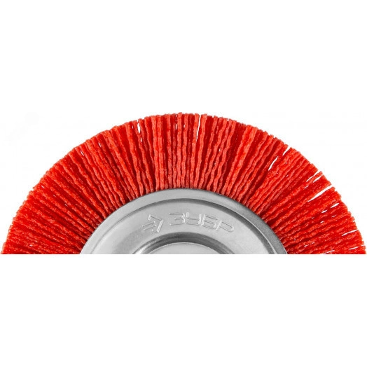 Щетка дисковая для УШМ, нейлоновая проволока с абразивным покрытием, 150х22мм ''Профессионал''.