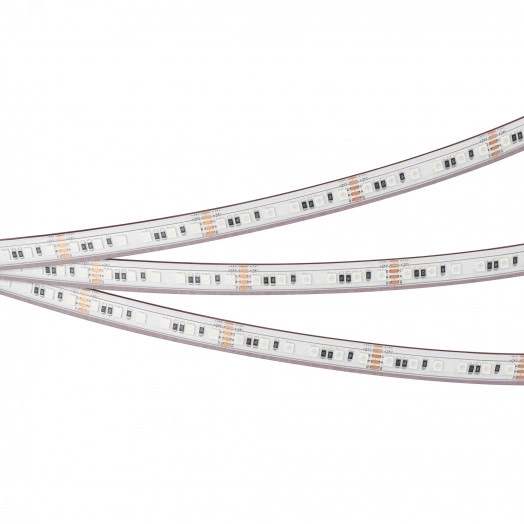 Лента герметичная RTW-PS-A120-10mm 24V RGB (12 W/m, IP67, 2835, 5m) (Arlight, 5 лет)