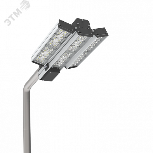 Светильник светодиодный для охранного периметра Cerberus 180 Вт консольный 4000 К IP67 RAL9005 черный