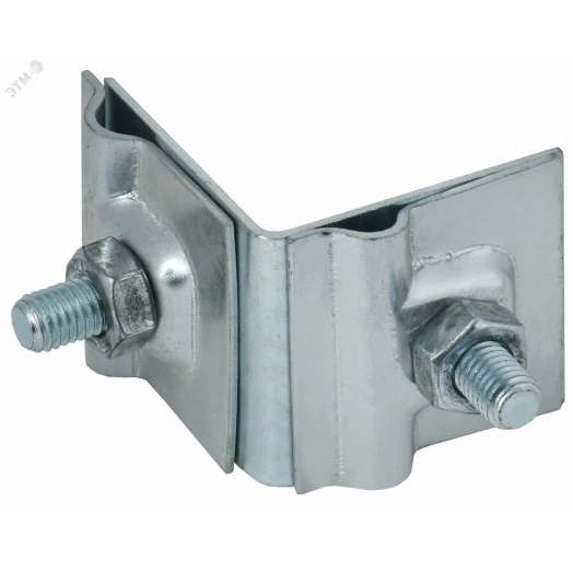 Держатель проводника круглого 6-10мм для фальца угловой h=40мм оцинкованная сталь HDZ IEK