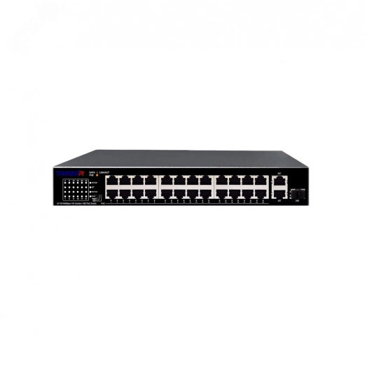 Коммутатор неуправляемый 27 портов RJ45/Combo/SFP 10 100 1000 Мб/с PoE 225Вт