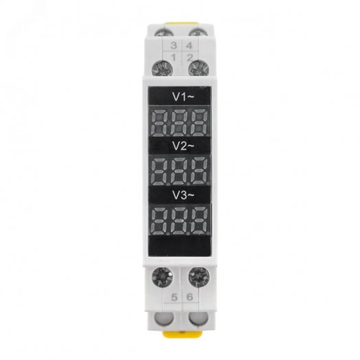 Модульный трехфазный цифровой индикатор напряжения EKF