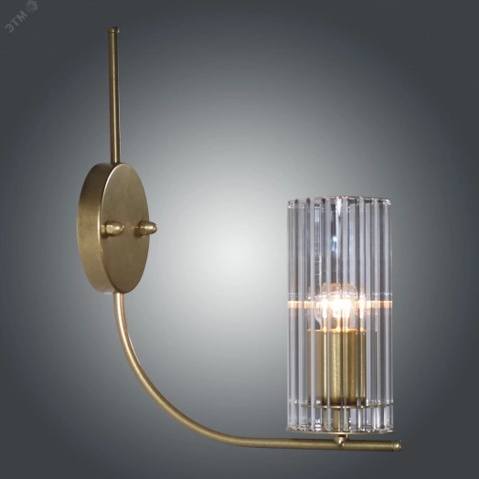 Светильник Ария 511 зол. (Плафон 0014) НББ 01-60-179 Е27  настенный