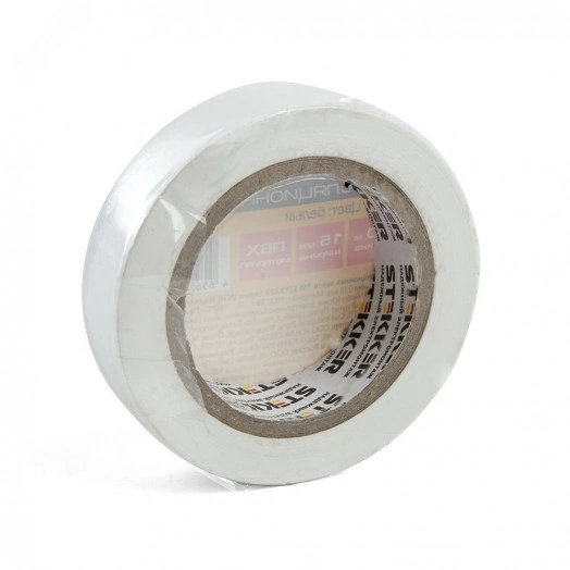 Изоляционная лента 0,13*15 мм. 10 м. белая, INTP01315-10