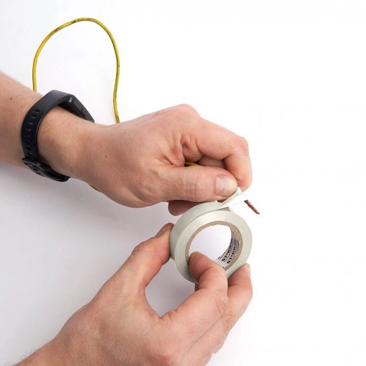 Изоляционная лента 0,13*15 мм. 10 м. белая, INTP01315-10