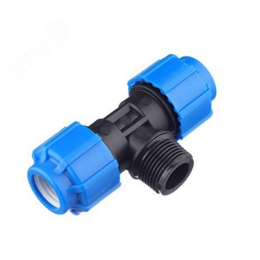 Тройник компрессионный НР 32 х 1/2' х 32