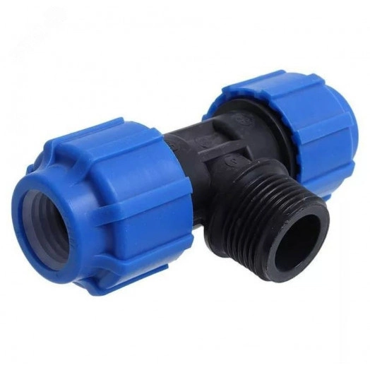 Тройник компрессионный НР 32 х 1/2' х 32