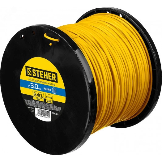 Леска для триммера круг, 3.0 мм, 240 м