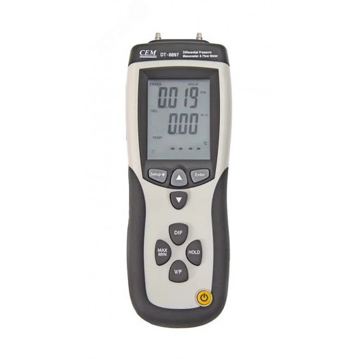 Манометр дифференциальный с функцией анемометра DT-8897
