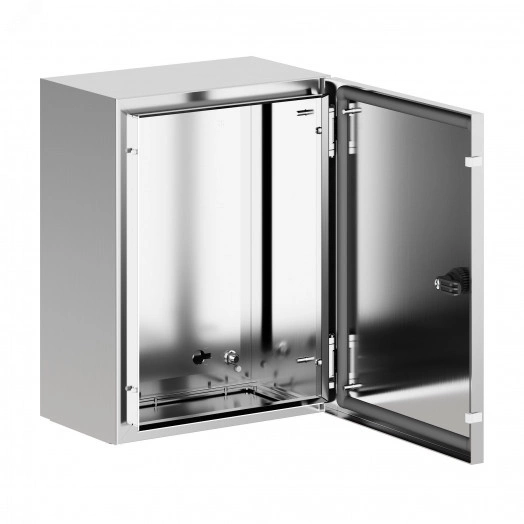 Корпус навесной STH с М/П, нержавеющая сталь AISI316, ВхШхГ 400x300x200 мм, с фланцем