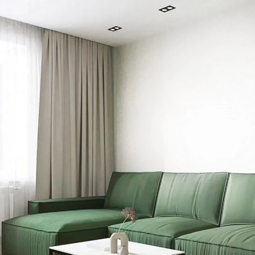 Светильник ИВО-2х50w G5.3 поворотный прямоугольный черный