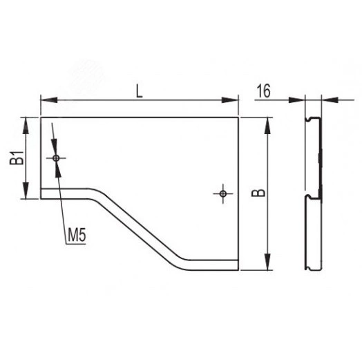 Крышка на переходник RRD правосторонний 150/100 в комплекте с метизами и пластинами PTCE