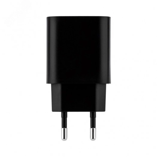 Устройство сетевое зарядное 2 x USB, 5V, 2.4 A, черное,