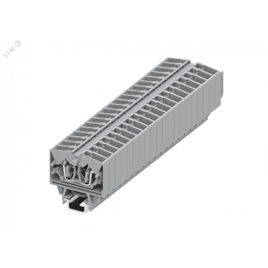 Клемма TB 1-1 на DIN-15, фронт.подключение, сечение 2,5 мм. кв., сер