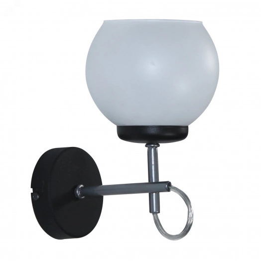 Светильник Блюз 511 черн.хром (Плафон 8330) НББ 01-60-177 Е27  настенный