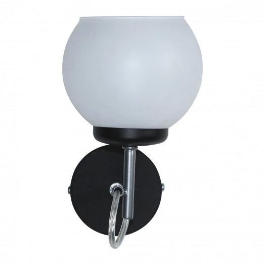 Светильник Блюз 511 черн.хром (Плафон 8330) НББ 01-60-177 Е27  настенный