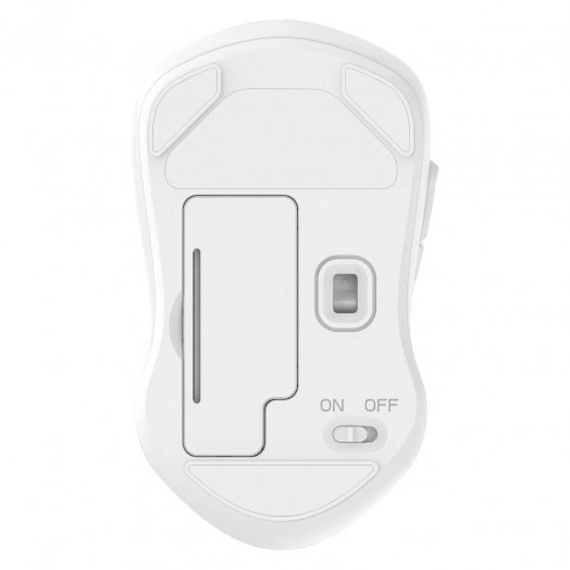 Мышь беспроводная 800-1600 dpi, 6 кнопок, белый